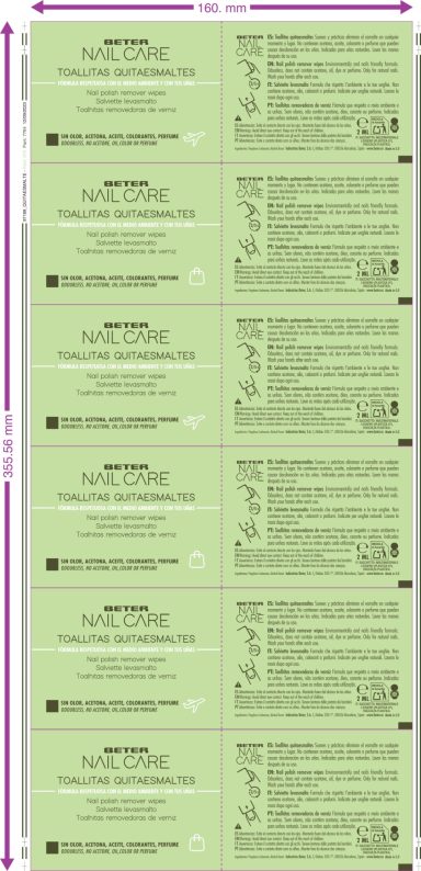 Lista de instrucciones y nombres con formato vertical sobre fondo verde.